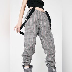 Dolls Kill Poster Girl Suspender Cargos